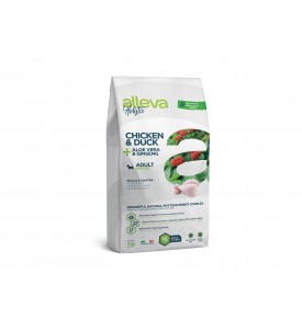 Pollo &amp; Pato + Aloe vera &amp; Ginseng . Alimento completo perros adultos talla pequeña y extra pequeña